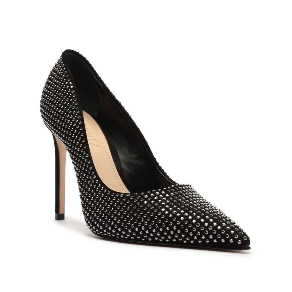 Schutz Lou Crystal & Rhinestones Pump 6